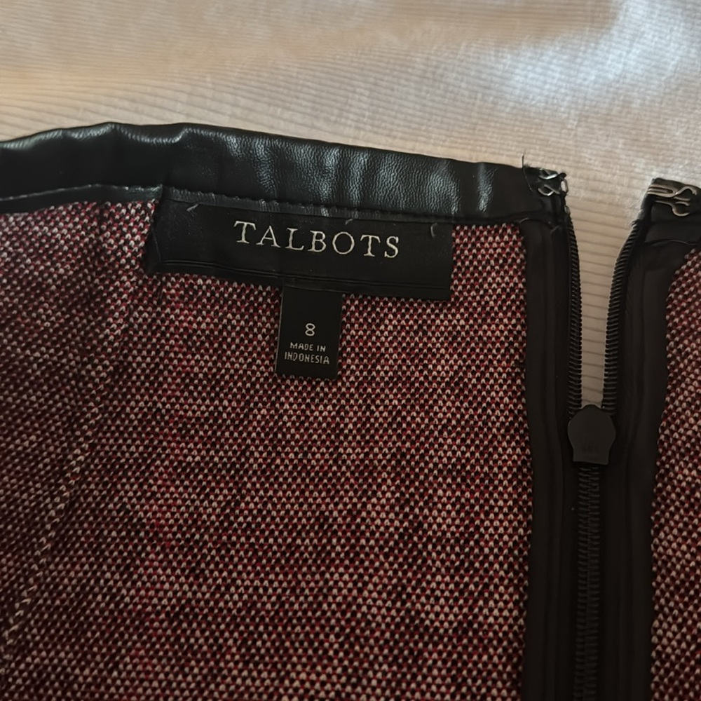 🌼Talbots Black White houndstooth skirt size small - Picture 4 of 9
